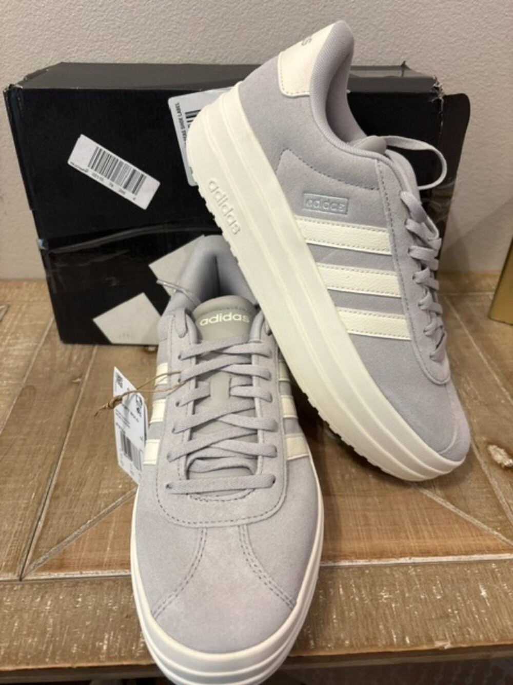 NEW Adidas VL Court Bold Platform Sneakers Women’s Size 9.5 IF9784
